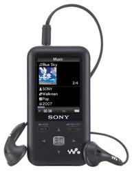 SONY NWZS618FR.CEV video MP3 walkman, FM rádio, 8GB - červený