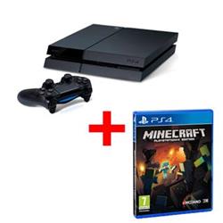 Sony PlayStation 4 500GB černá + Minecraft