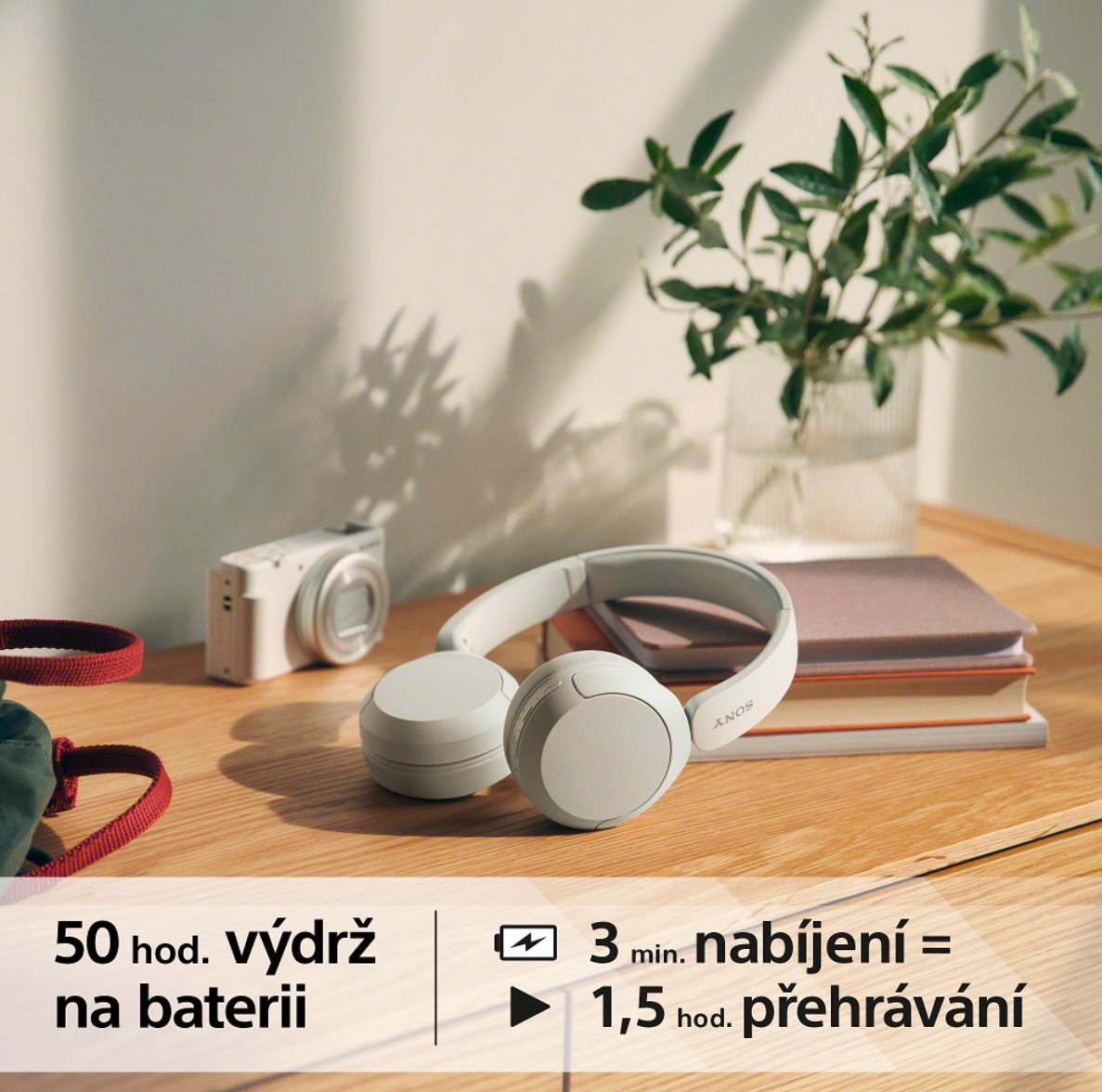 Sony WH-CH520, biela, model 2023