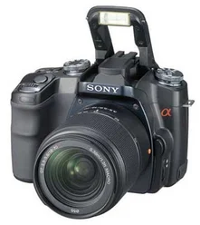 SONY zrcadlovka DSLR-A100K/S, 10.2MPix, stříbrný, + 18-70