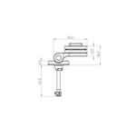 SP Connect Moto Stem Mount, SPC/SPC+ 53214 čierna