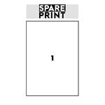 SPARE PRINT PREMIUM samolepicí, bílé, 100x A4 (1x etiketa 210x297mm)