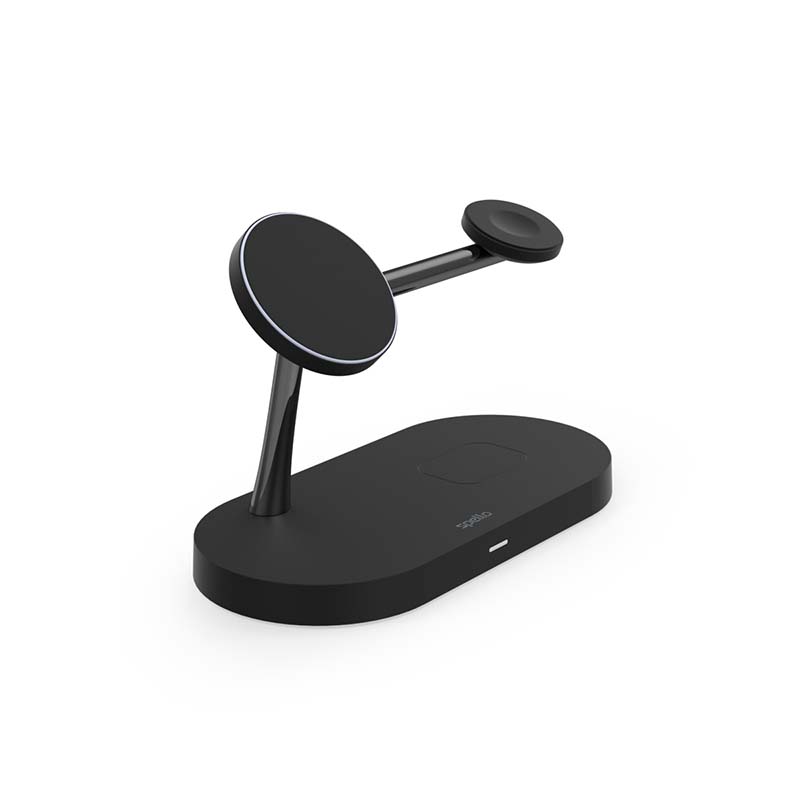 Spello 3in1 magnetický dobíjecí stojánek (Magsafe) - černý