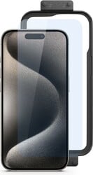 Spello Clear Glass pre iPhone 15 Pro – 2 ks s montážnym rámčekom