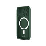 Spello Durable Magnetic Case with Protective Cam Slider iPhone 15 Pro - zelená