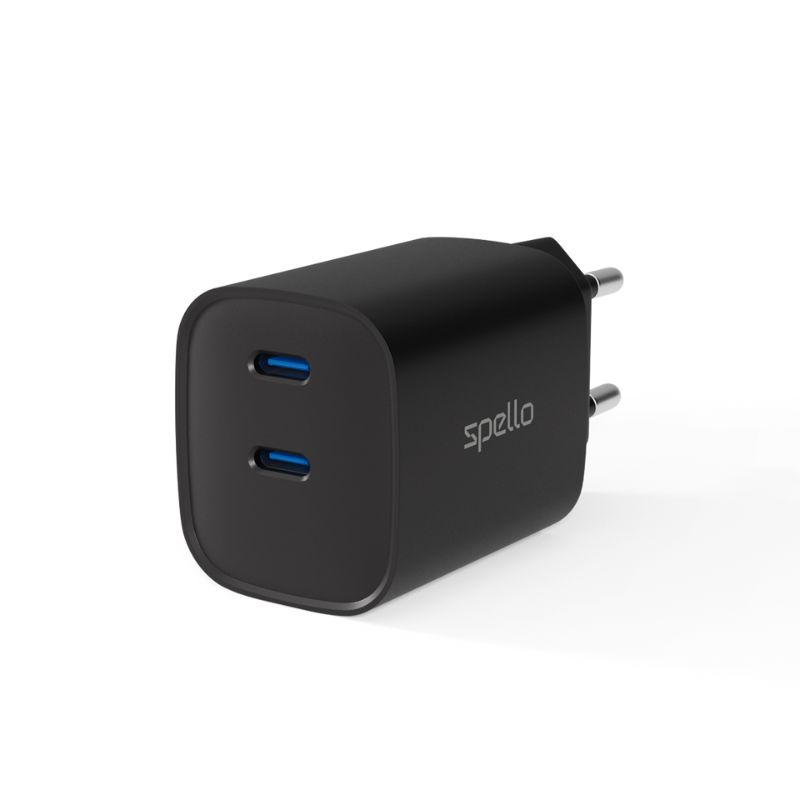 Spello ForceBoost GaN 35W nástenná nabíjačka SA35 - čierna