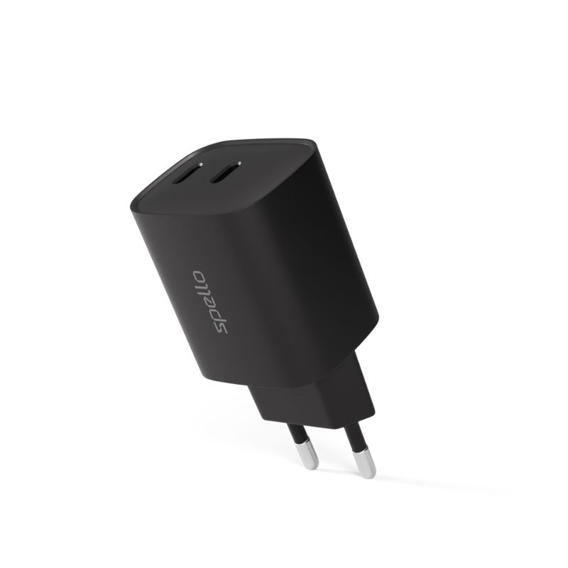 Spello ForceBoost GaN 35W nástenná nabíjačka SA35 - čierna