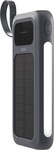 Spello ForcePack 5 v 1 10 000 mAh solárna powerbanka so 4 integrovanými káblami SP15 | sivá