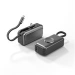 Spello ForcePack Mini 2in1 5000mAh power banka | s nabíjením hodinek, skládacím USB-C a Lightning SP09 | vesmírně šedá