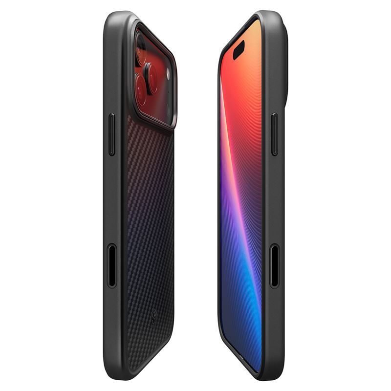 Spigen Enzo Aramid T, black - iPhone 17 Pro Max