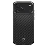 Spigen Enzo Aramid T, čierna strieborná - iPhone 17 Pro Max