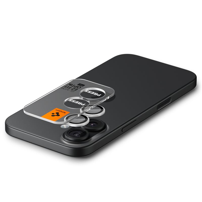 Spigen Glass tR EZ Fit Optik Pro 2 Pack, silver - iPhone 17