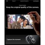 Spigen Glass tR EZ Fit Optik Pro 2 Pack, strieborná - iPhone 17