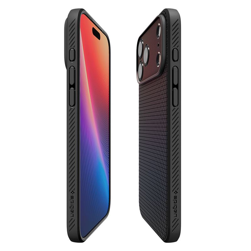 Spigen Liquid Air, matte black - iPhone 17 Pro Max