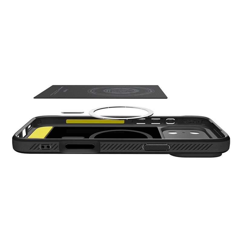 Spigen Rugged Armor MagSafe, matte black - iPhone 17 Pro