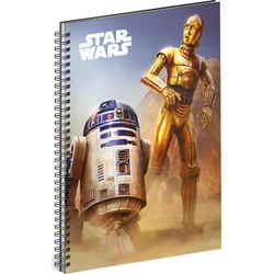 Spirálový blok Star Wars – Droid, linkovaný, A5