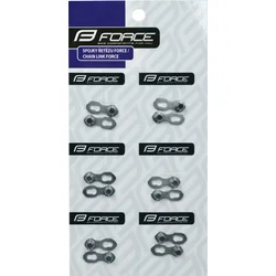 Spojka řetězu FORCE pro 10řetěz (1sada=1 blistr=6ks spojek)