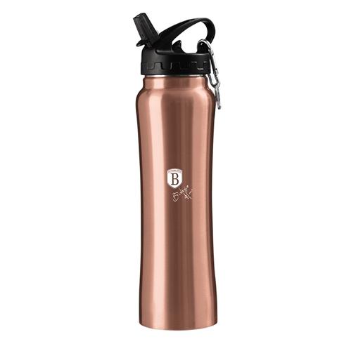 Športová fľaša BerlingerHaus z nerezovej ocele 18/10 Rosegold Metallic Line, 0,5 l