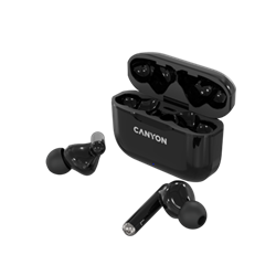 Športové slúchadlá CANYON TWS-3 Bluetooth s mikrofónom, čierne