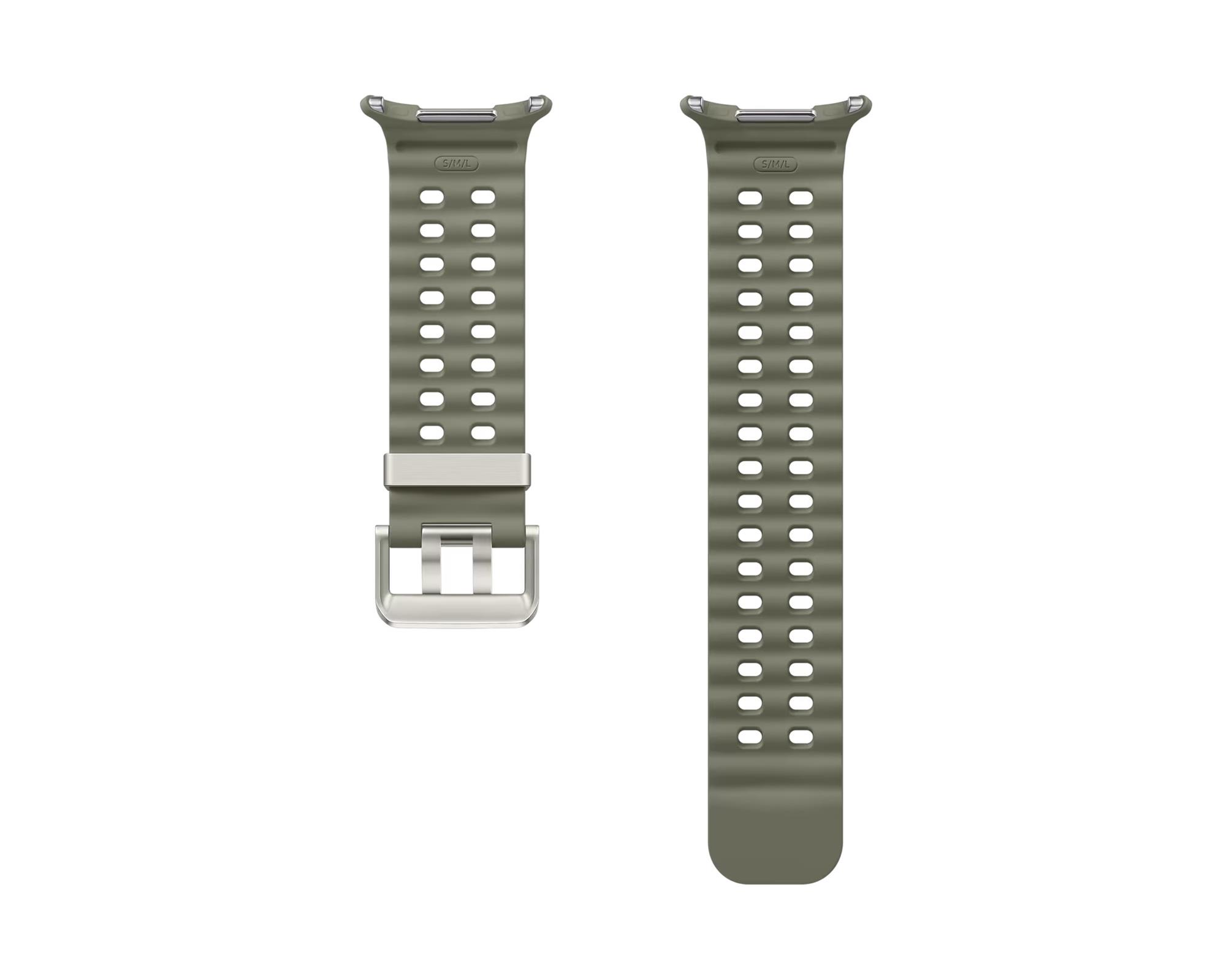 Športový náramok Samsung Marine Band pre hodinky Watch Ultra veľkosti S/M/L zelený