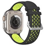 Športový remienok Cubenest pre Apple Watch Sport Band BLACK so žltou farbou (42-49 mm)