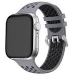 Športový remienok Cubenest pre Apple Watch Sport Band GREY s čiernou (42-49 mm)