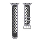 Športový remienok Cubenest pre Apple Watch Sport Band GREY s čiernou (42-49 mm)
