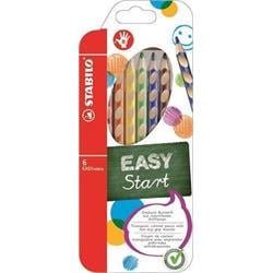 STABILO Barevná pastelka "Easycolours", HB, trojhranná, pro praváky, 6ks/ bal.  