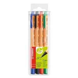 STABILO Fix "GREENpoint", 4 farby, 0,8 mm