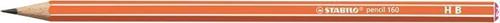 STABILO Grafitová tužka "Pencil 160", oranžová, HB, šestihranná