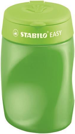 STABILO Ostrúhadlo "Easy" so zásobníkom, zelené, 3 otvory, pre pravákov