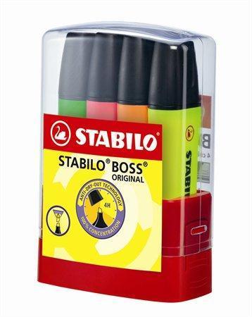 STABILO Zvýrazňovač "Boss Parade", mix barev, 2-5mm, 4ks/bal.