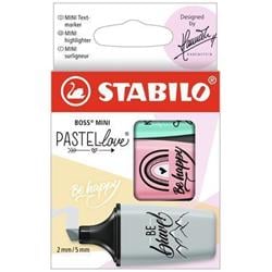 STABILO Zvýrazňovače "Boss Mini Pastellove", sada, 3 pastelové barvy, 2-5 mm 07/03-49