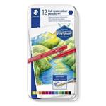 STAEDTLER Akvarelové pastelky v laku "Design Journey", 12 různých barev, sada, šestihranné