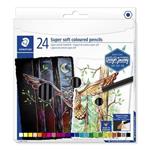 STAEDTLER Barevné pastelky "Design Journey Super Soft", sada 24 barev, šestihranná