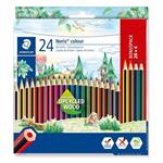 STAEDTLER Barevné pastelky "Noris Colour", 20+4 mix barev, šestihranné