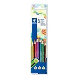 STAEDTLER Barevné pastelky "Noris Colour", 6 barev, trojhranné