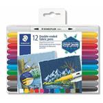 STAEDTLER Fix na textil "Design Journey", 12 různých barev, oboustranné