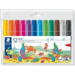 STAEDTLER Fixy "Noris Club", 12 barev, 3 mm, jumbo 