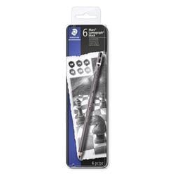 STAEDTLER Grafitové tužky "Mars Lumograph", sada, 6 tvrdostí, šestihranná, umělecká