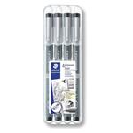 STAEDTLER Liner "Pigment Liner", sada, černá