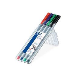 STAEDTLER Liner "Triplus 334 Box" sada, 4 barvy, 0,3mm