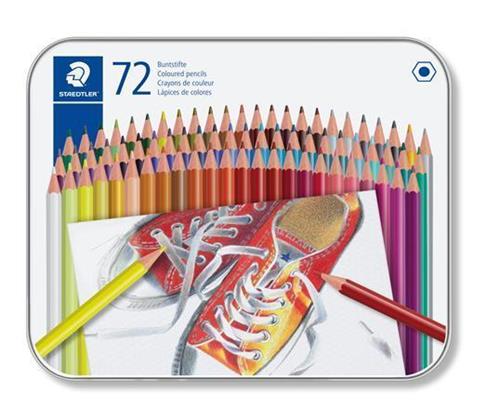 STAEDTLER Pastelky, 72 rôznych farieb, sada, šesťhranné