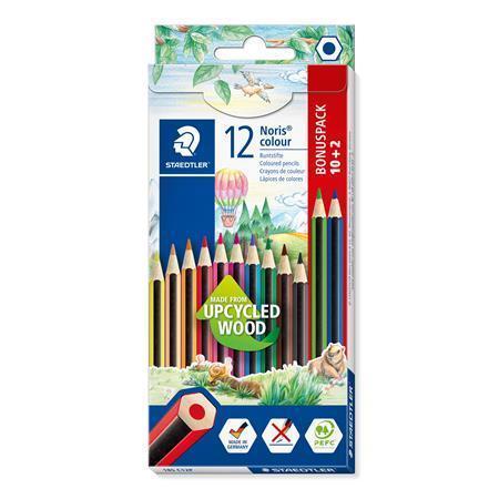 STAEDTLER Pastelky "Noris Colour", 10 2 mix farieb, šesťhranné