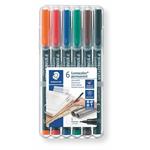 STAEDTLER Permanentní popisovač "Lumocolor 313", 6 barev, 0,4mm