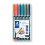 STAEDTLER Permanentní popisovač "Lumocolor 318 F", 6 barev, 0,6mm, OHP