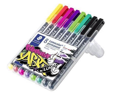 STAEDTLER Permanentní popisovače "Lumocolor Permanent ART", 8 ks 31-S WP8