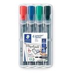 STAEDTLER Popisovač na flipchart "Lumocolor 356", sada, 4 barvy, kuželový hrot