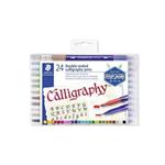 STAEDTLER Sada kaligrafických fixiek "Calligraph Duo", 24 farieb, 2,0/3,5 mm, obojstranná