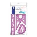 STAEDTLER Sada pravítok "Ultraflex", zmiešané farby, flexibilné, 4 ks